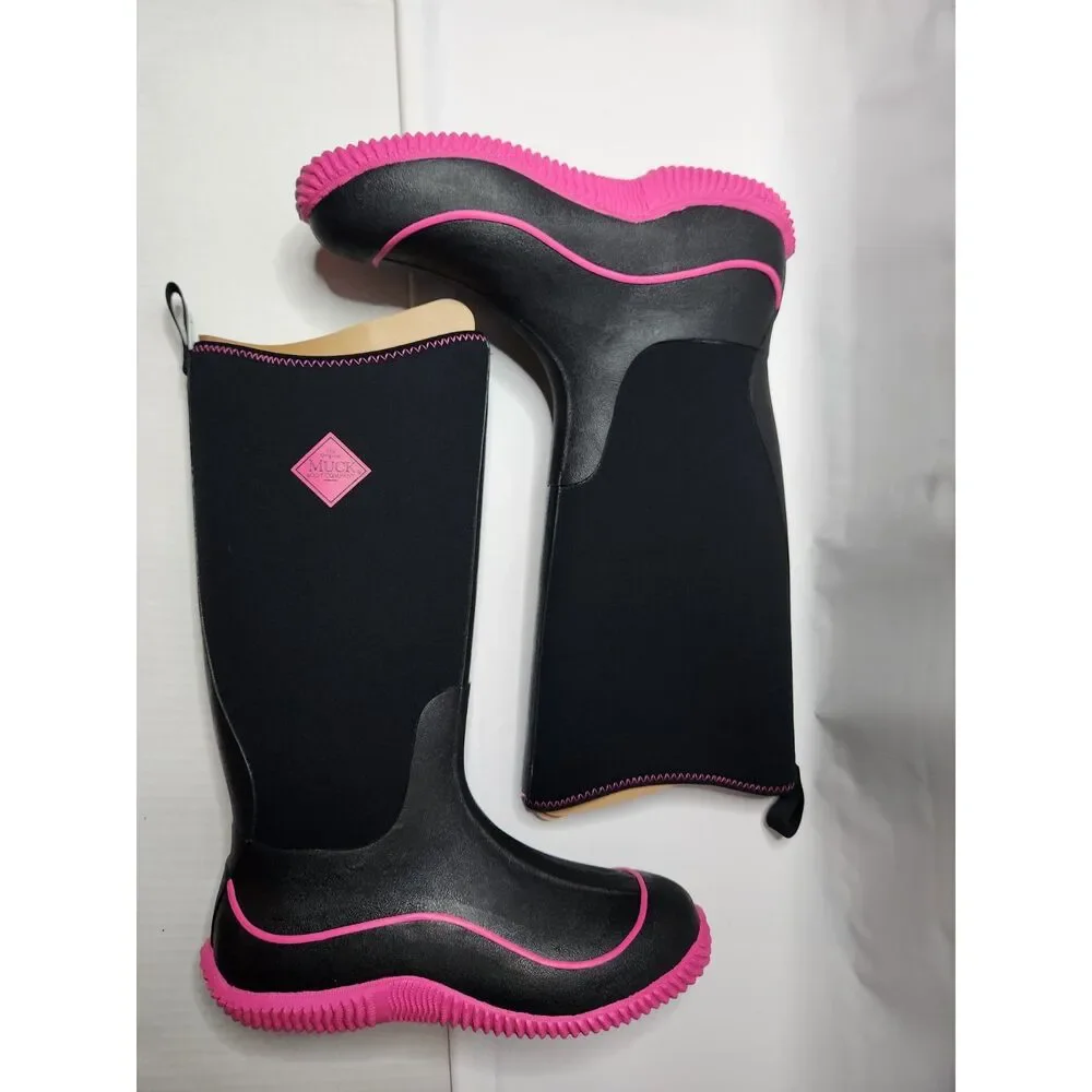 Muck Boot Company Women’s Hale Sporty Multi‑Season Boot Black/Hot Pink Size 11